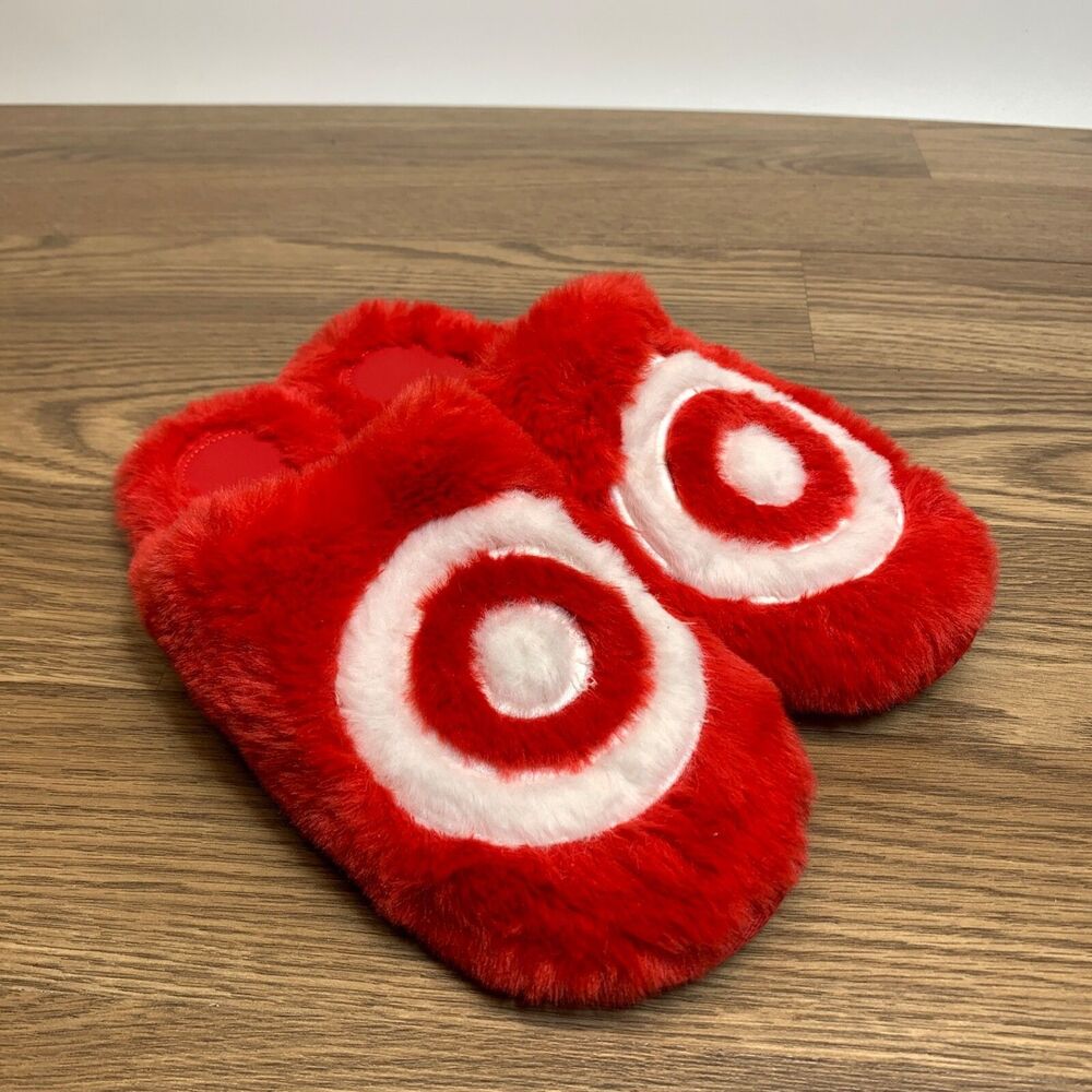 Wondershop Target Exclusive‎ Red Holiday Slippers Large W 9/10 |  M 7/8 Unisex